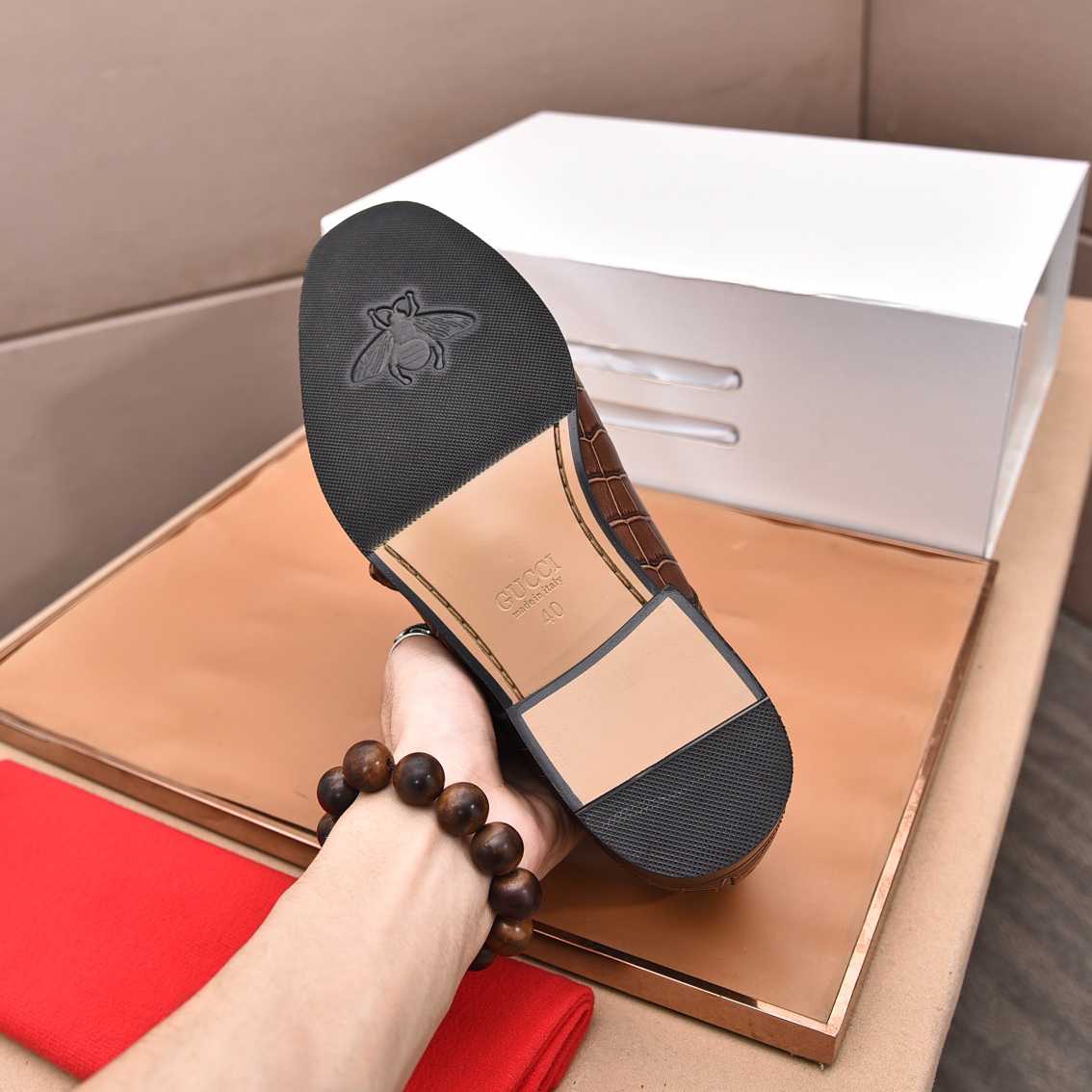 Gucci men's leather shoes-44