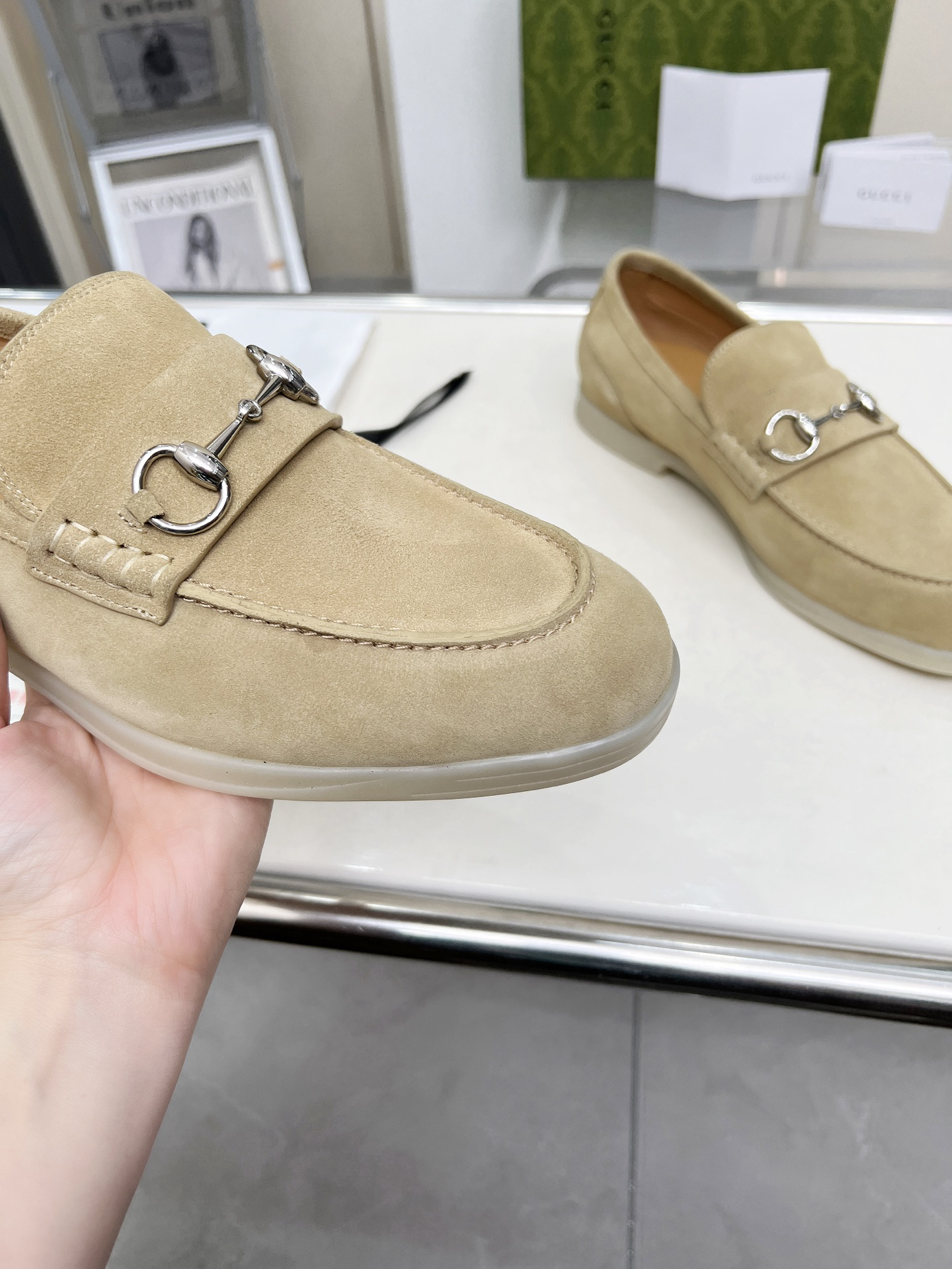 Gucci women's leather shoes-18