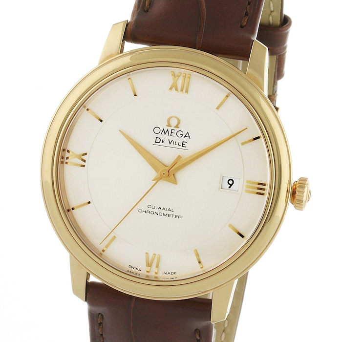 De Ville Prestige Mens 40mm Automatic Co-Axial 18ct Rose Gold Mens Watch