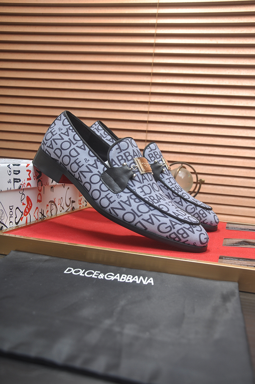 D&G men's leather shoes-44