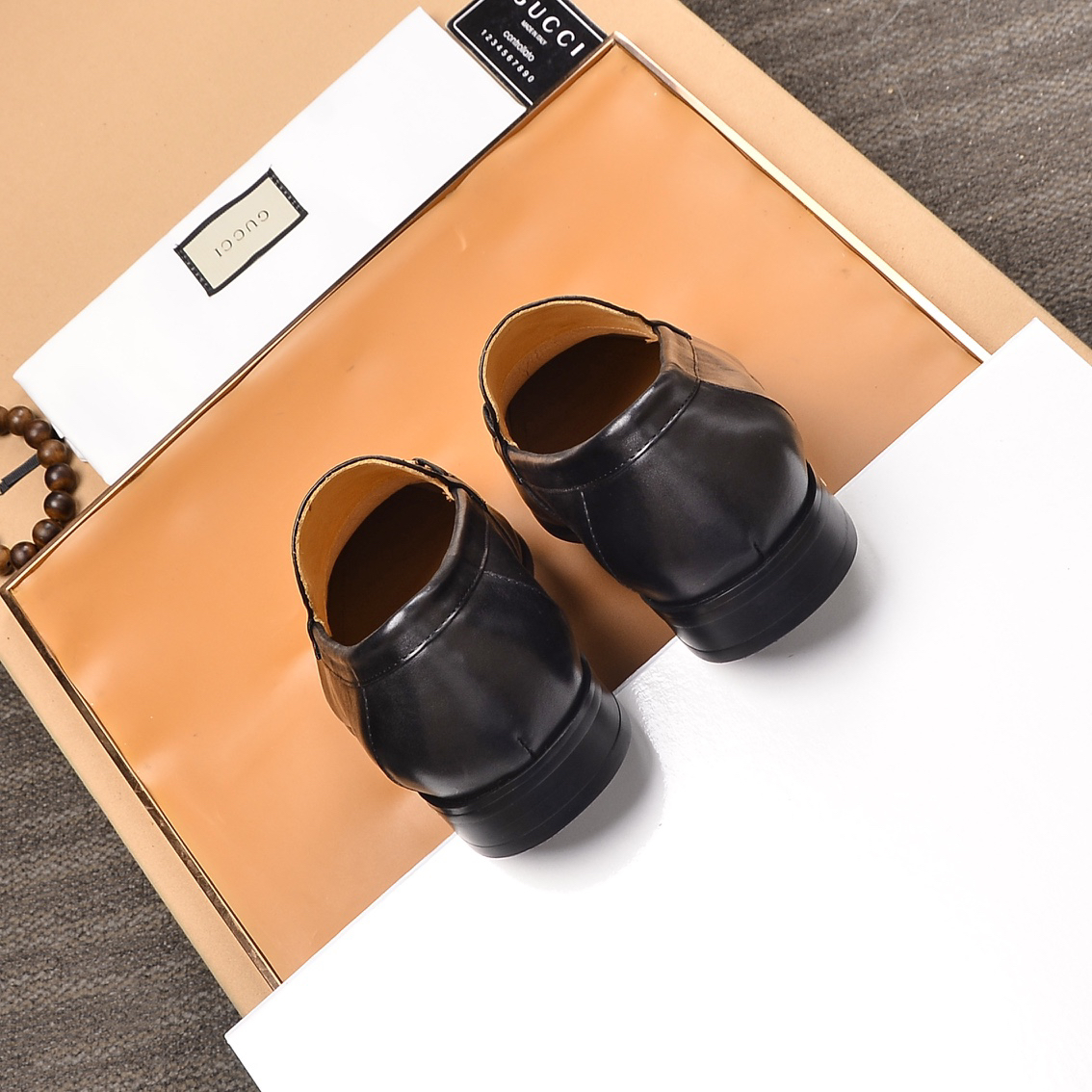 Gucci men's leather shoes-91