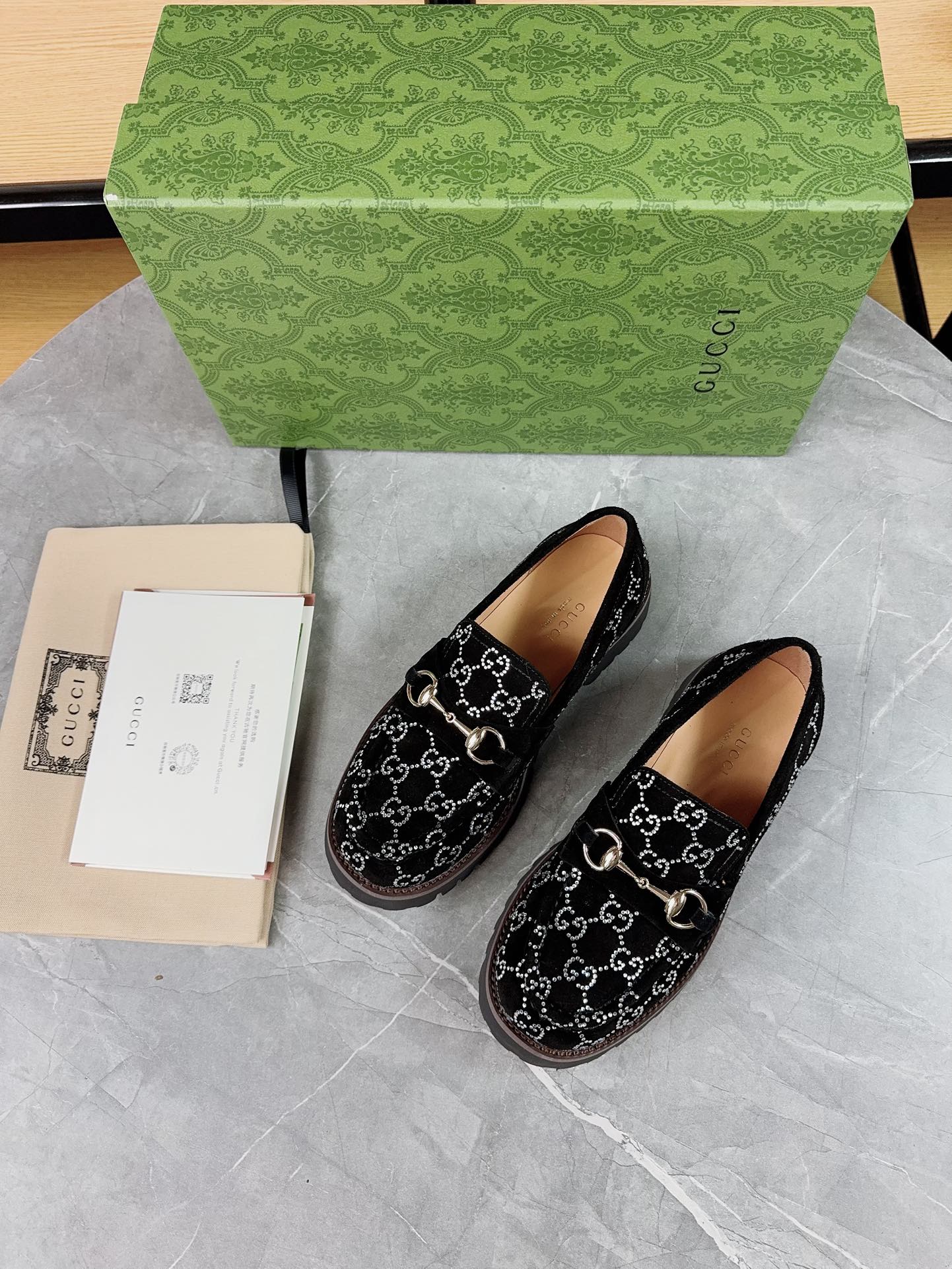 Gucci women's leather shoes-118
