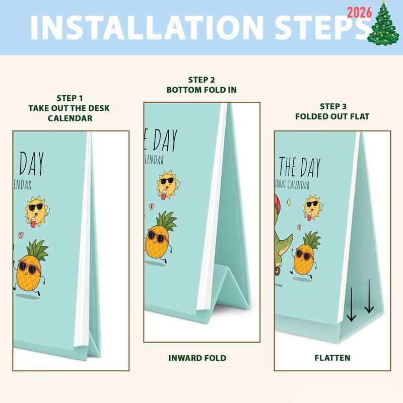 🔥Last Day 50% OFF✨2026 Punny Motivational Desk Calendar📅