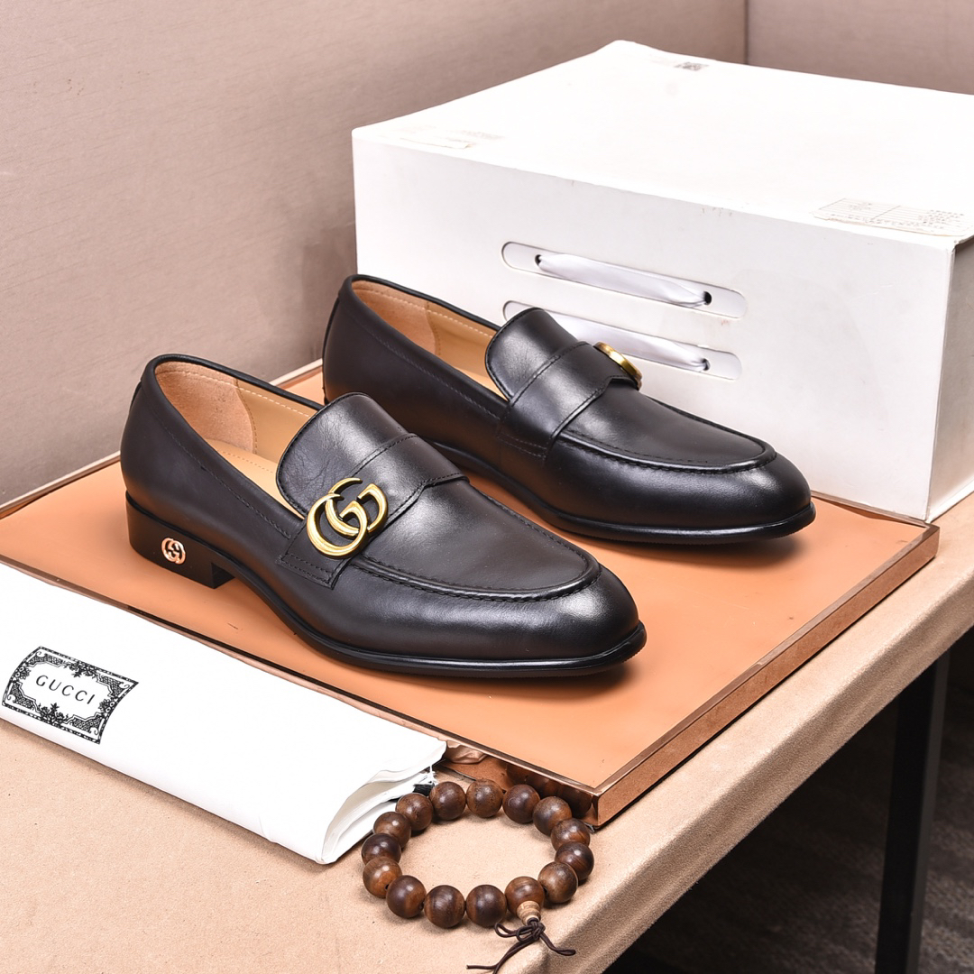 Gucci men's leather shoes-40