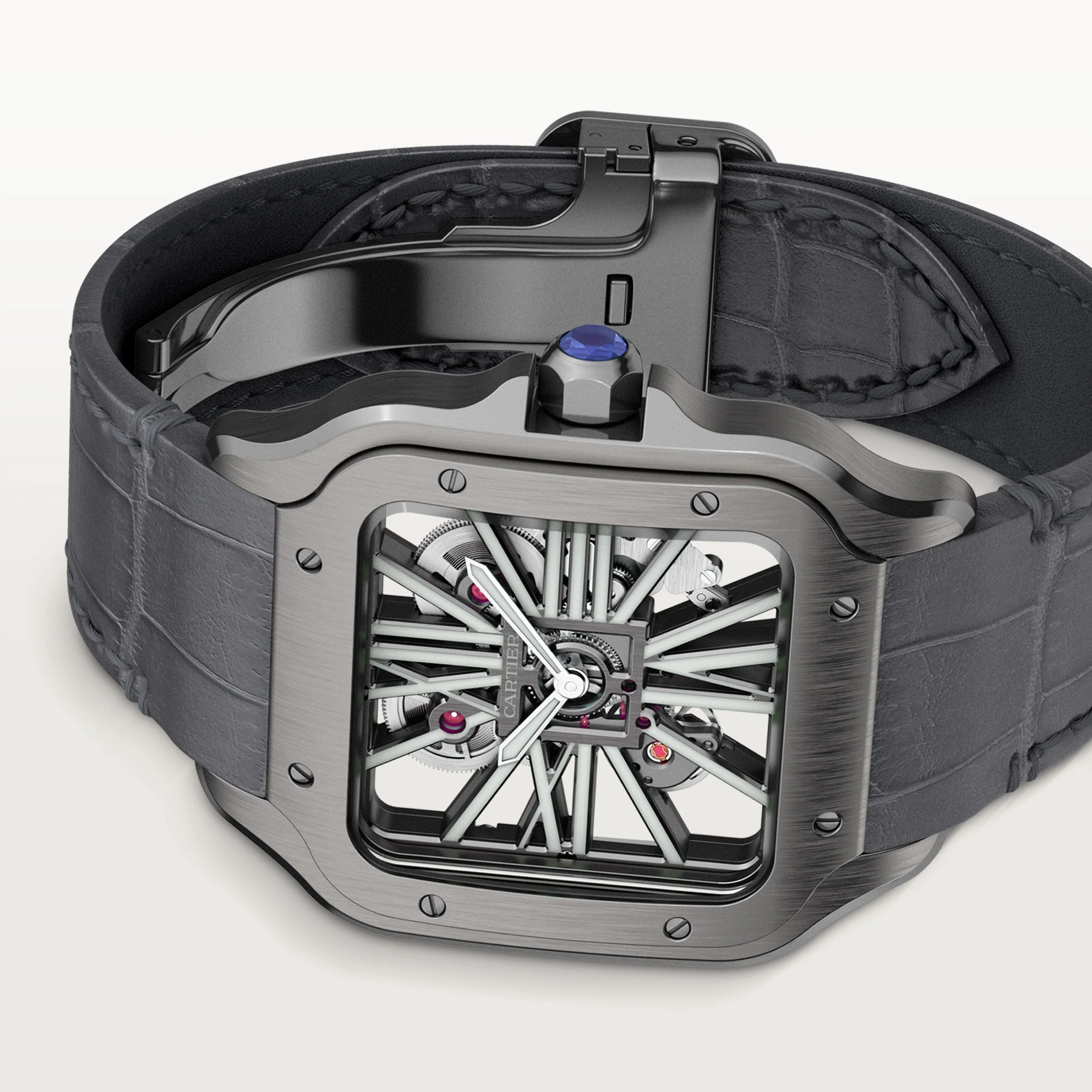 Santos de skeleton watch CRWHSA0009(Box NOT Included)