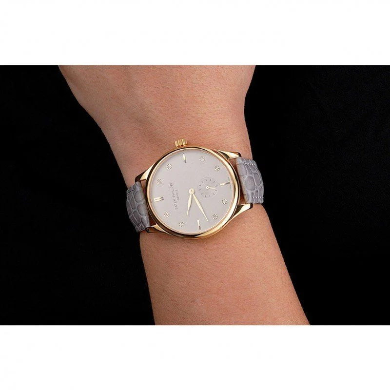 Calatrava Silver & Diamond Dial 39 mm, Yellow Gold Plated