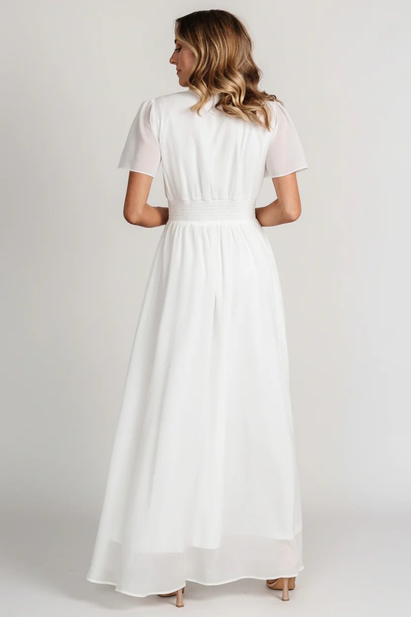 Birdie Maxi Dress | White