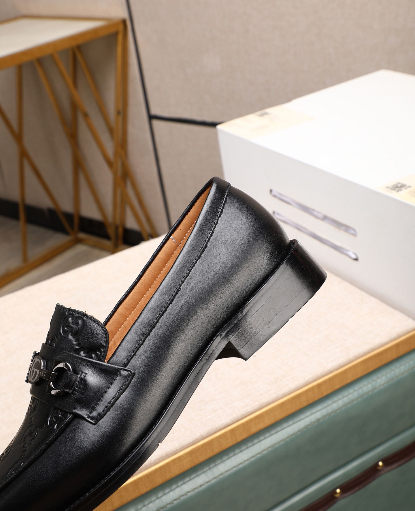 Gucci men's leather shoes-20