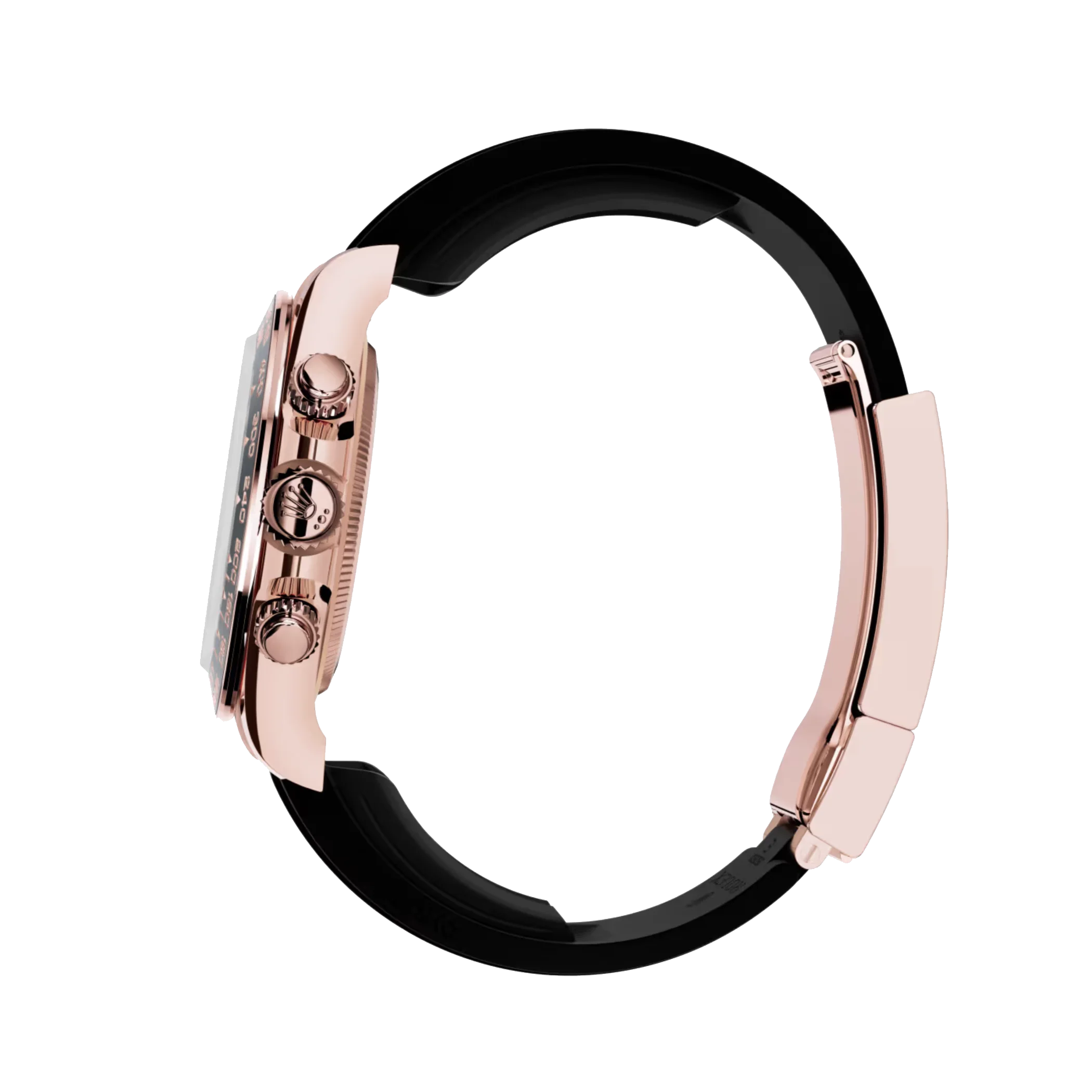 Cosmograph Daytona: Everose gold, Sundust and bright black dial, Oysterflex bracelet, black Cerachrom bezel, m126515ln-0006