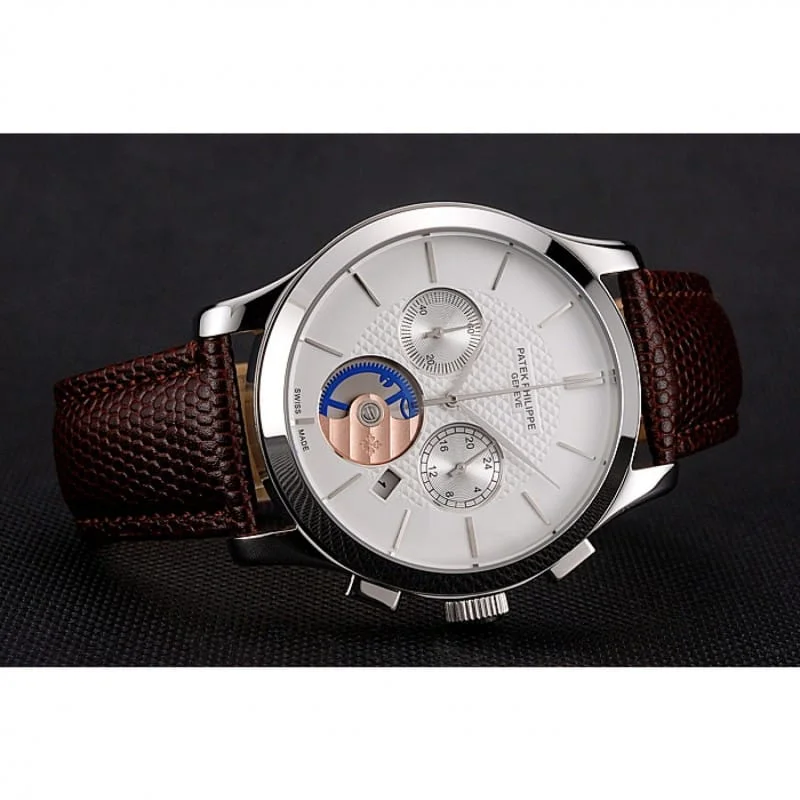 Chronograph Dial White 43 mm, Stainless Steel