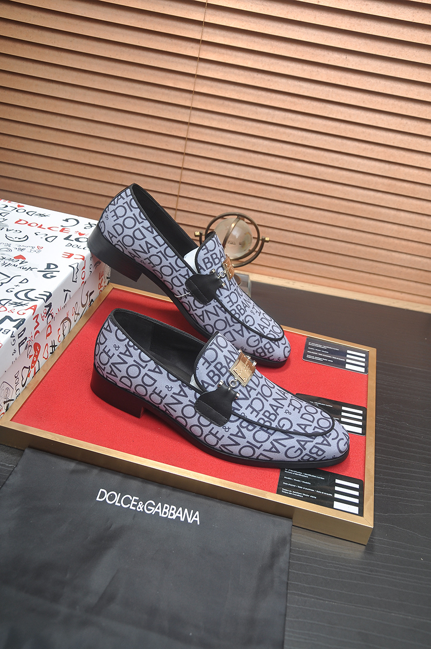 D&G men's leather shoes-44
