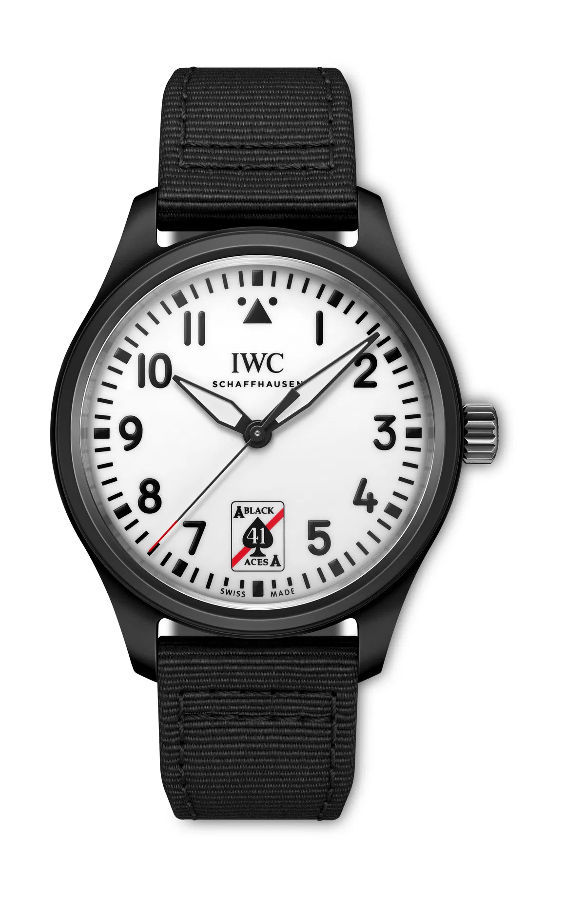 Schaffhausen Pilots watch automatic 41 black aces iw326905