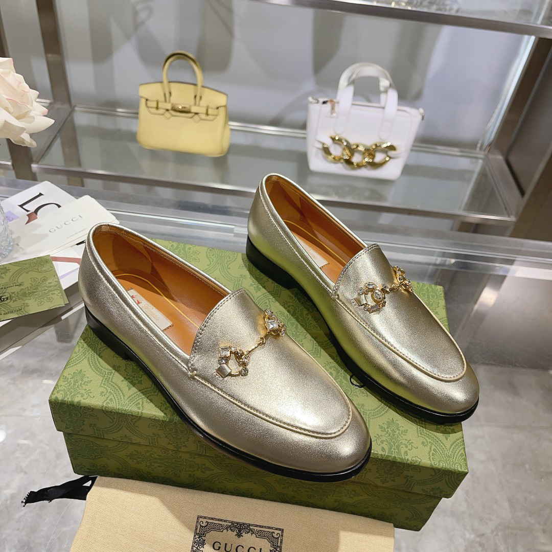 Gucci women's leather shoes-21