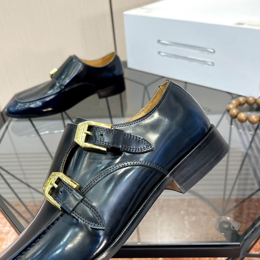 LV men's leather shoes-53