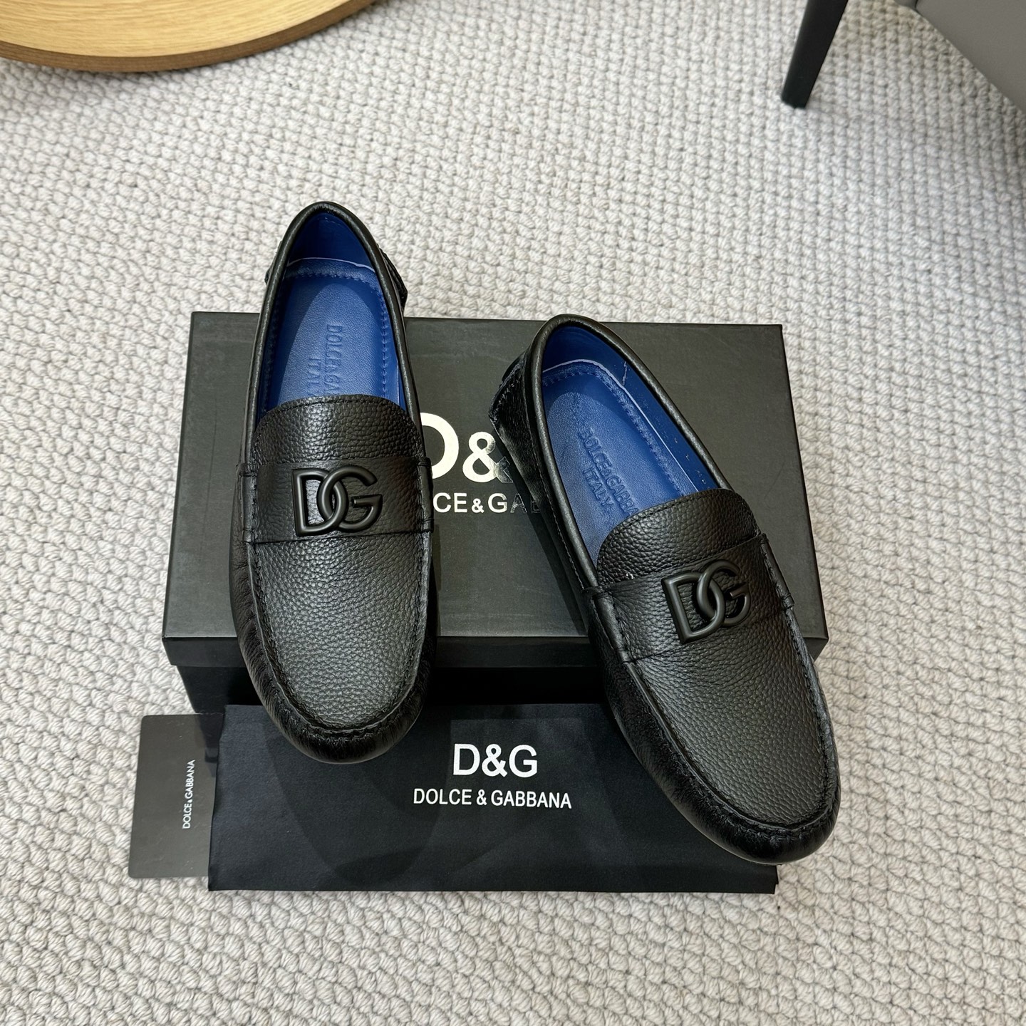 D&G men's leather shoes-77