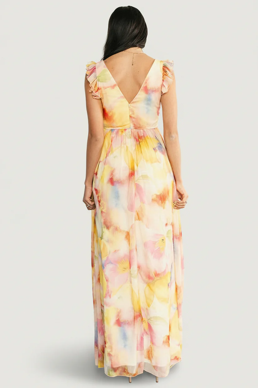 Esperanza Maxi Dress | Yellow Multi