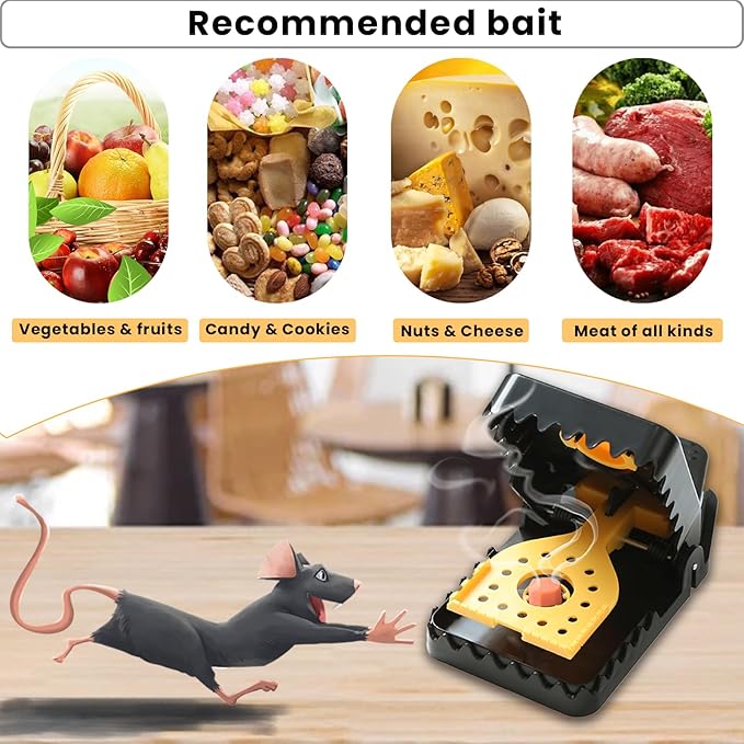 Rat Trap Quick Effectively Best Mouse Trap, Reusable Plastic Mousetraps Used