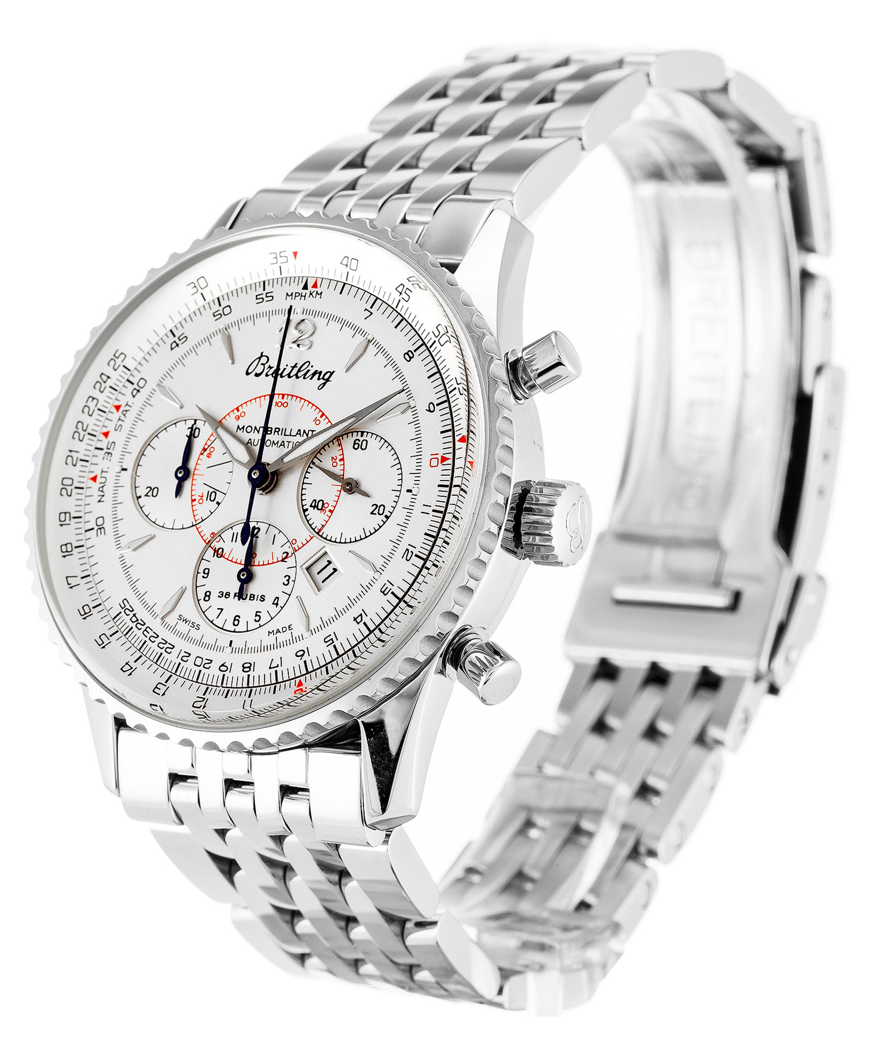 Montbrillant White Dial White Case A41330