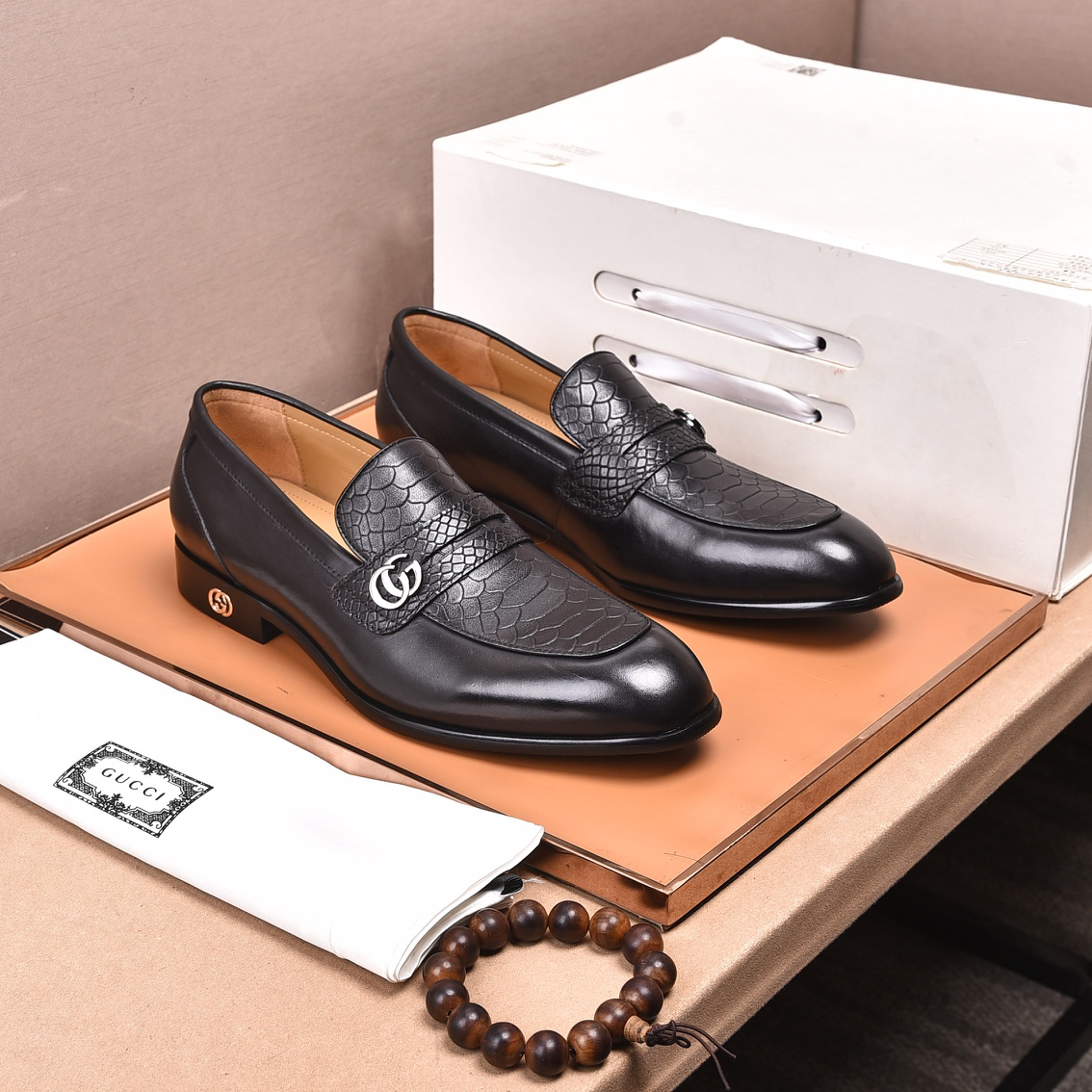Gucci men's leather shoes-39