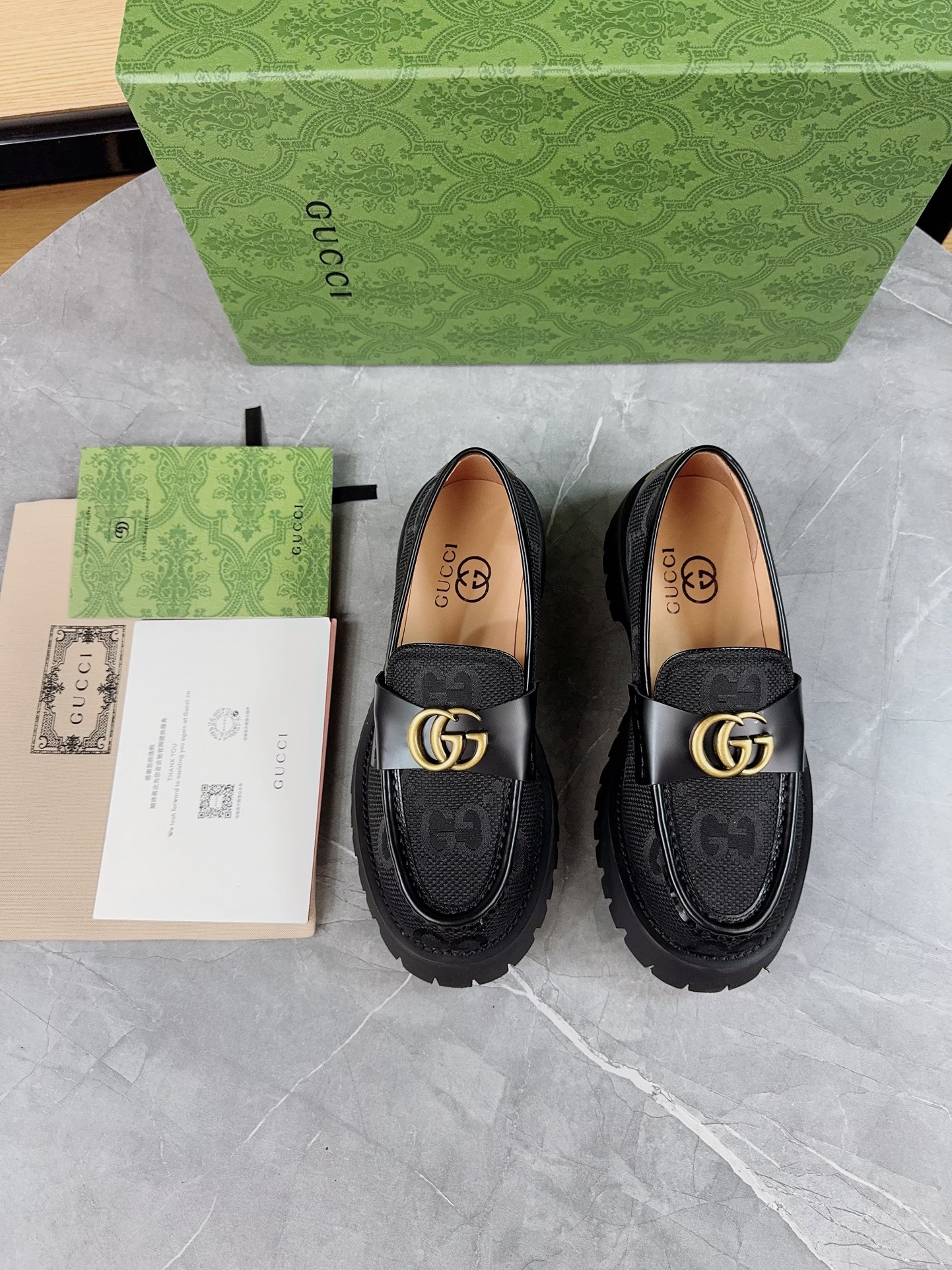 Gucci women's leather shoes-91
