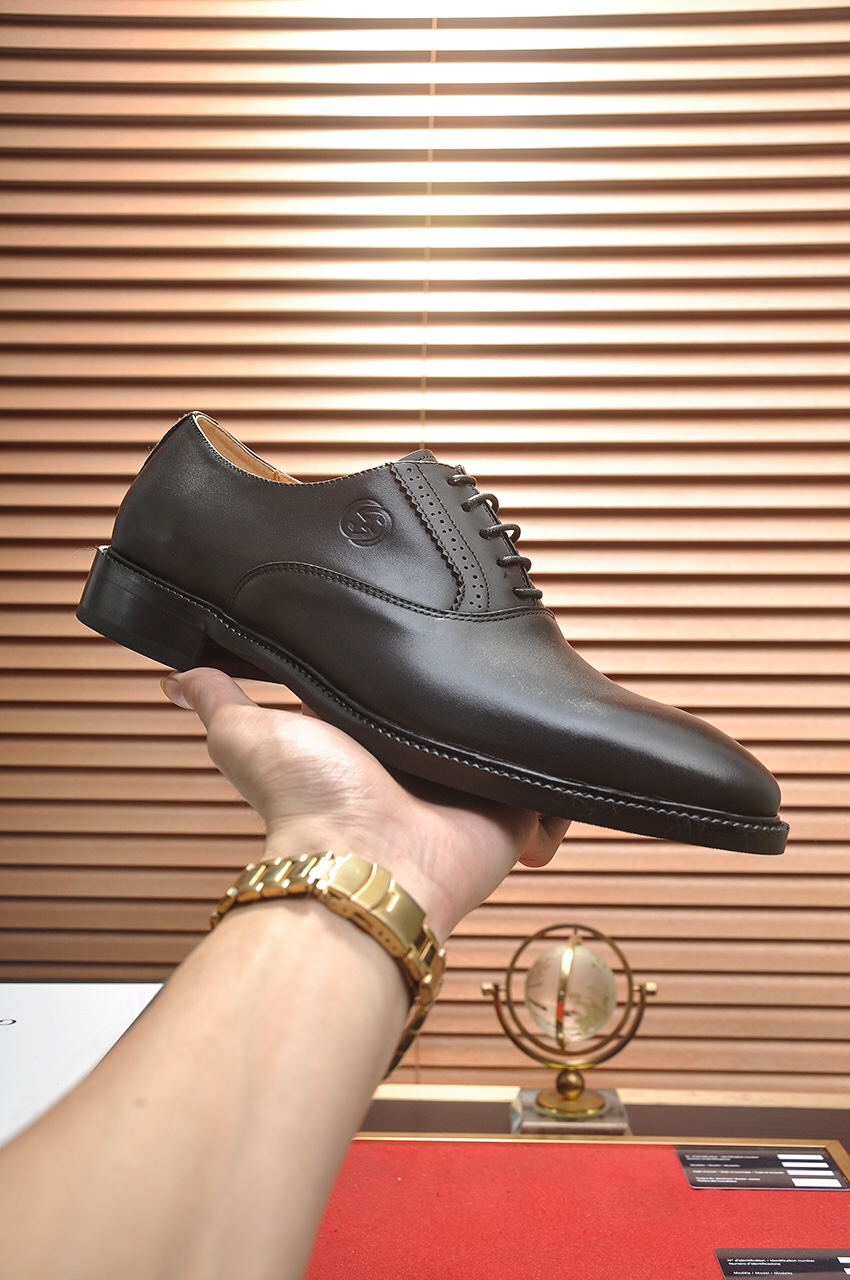 Gucci men's leather shoes-63