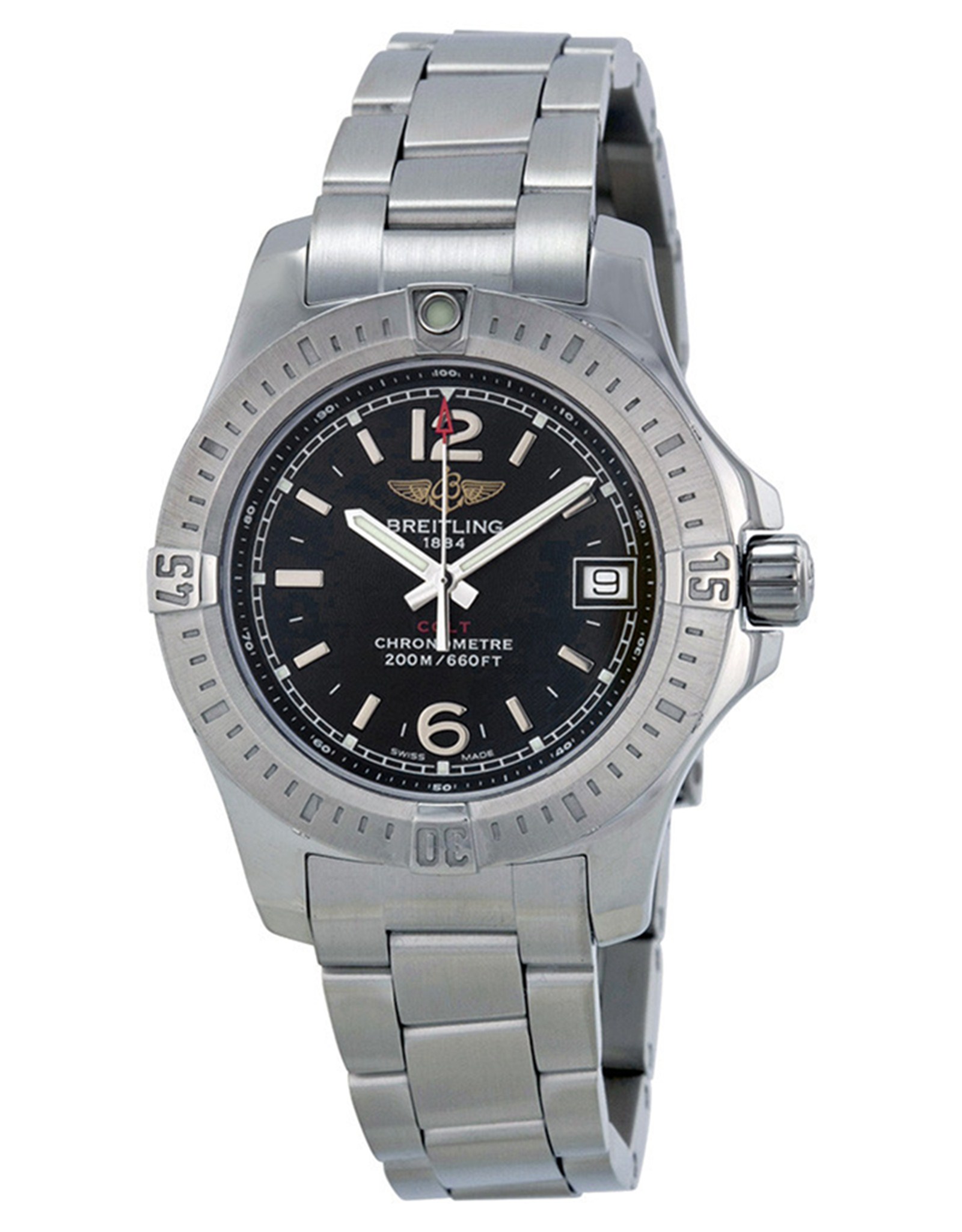 Colt Black Dial Stainless Steel Casep A7738811 BD46SS