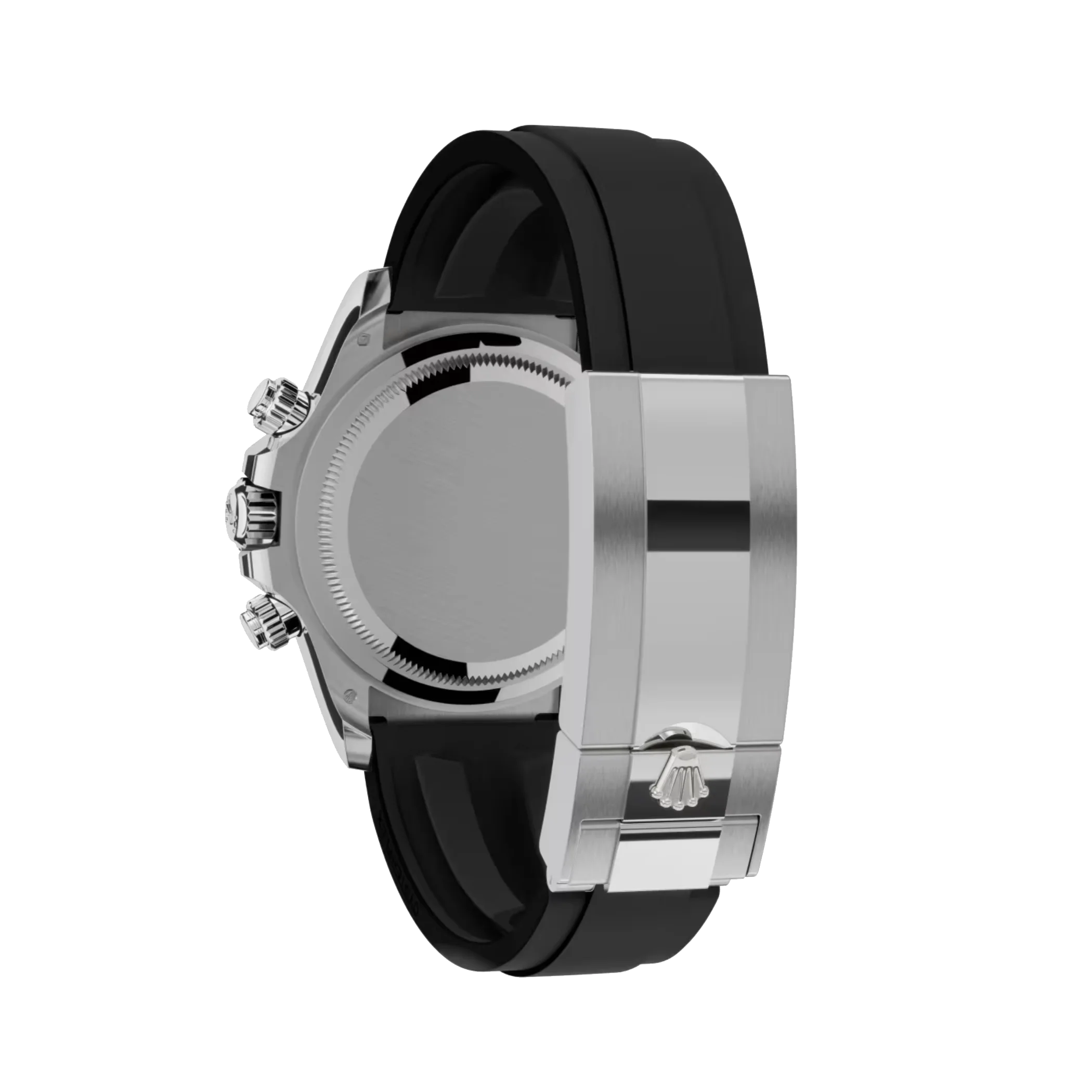 Daytona Cosmograph: Oyster, White gold, Steel and bright black dial, m126519ln-0006