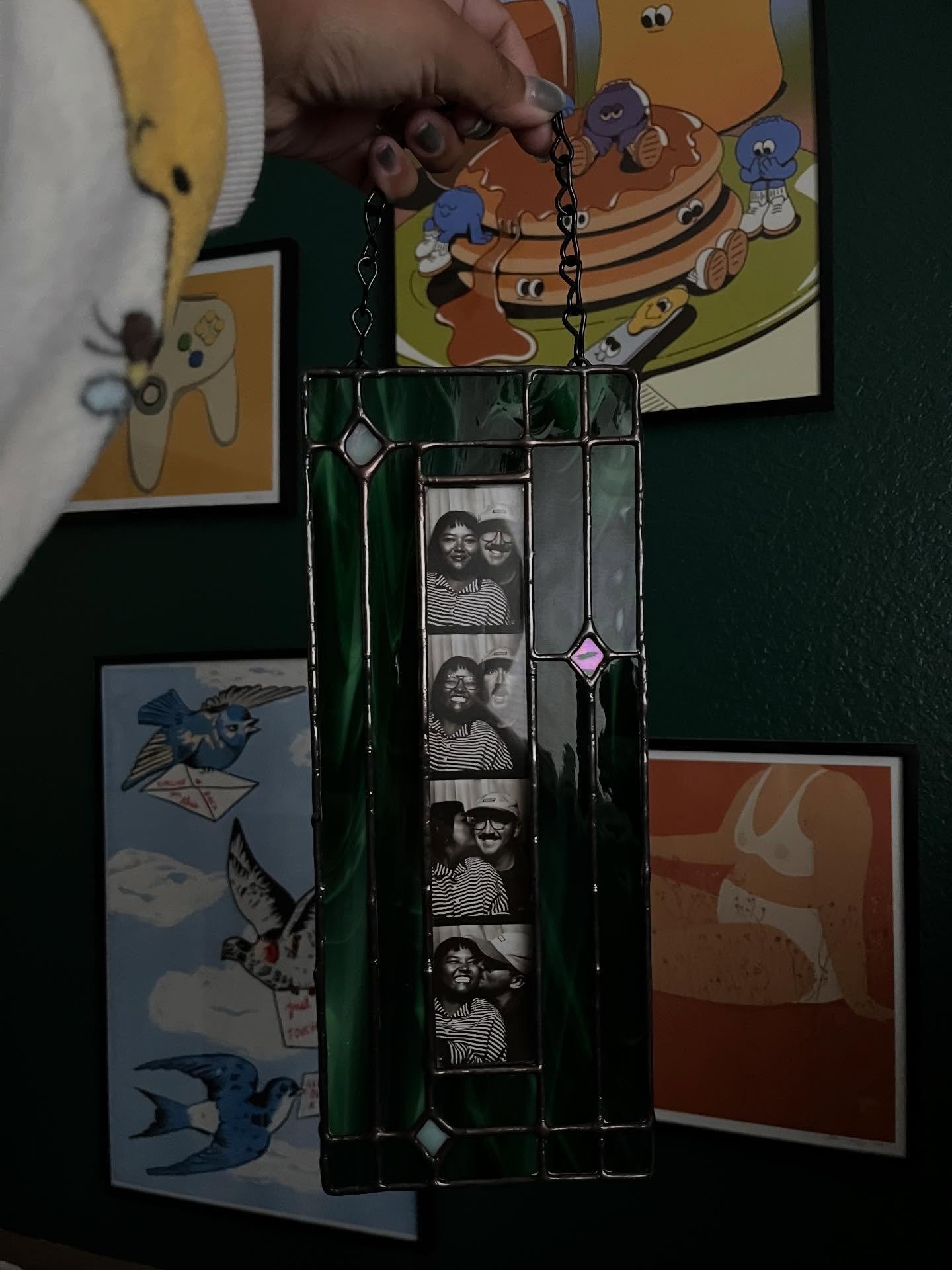 ✨Handmade Stained Glass Photobooth Frame