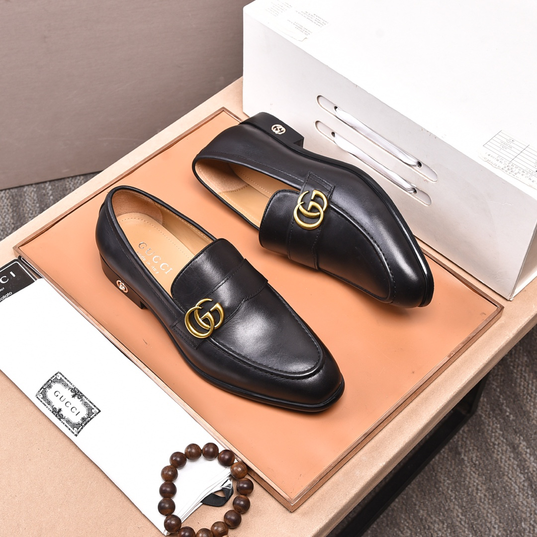 Gucci men's leather shoes-40