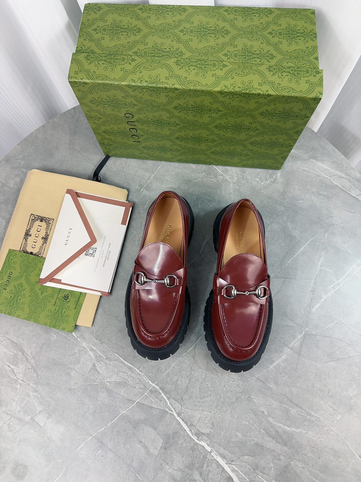 Gucci women's leather shoes-98
