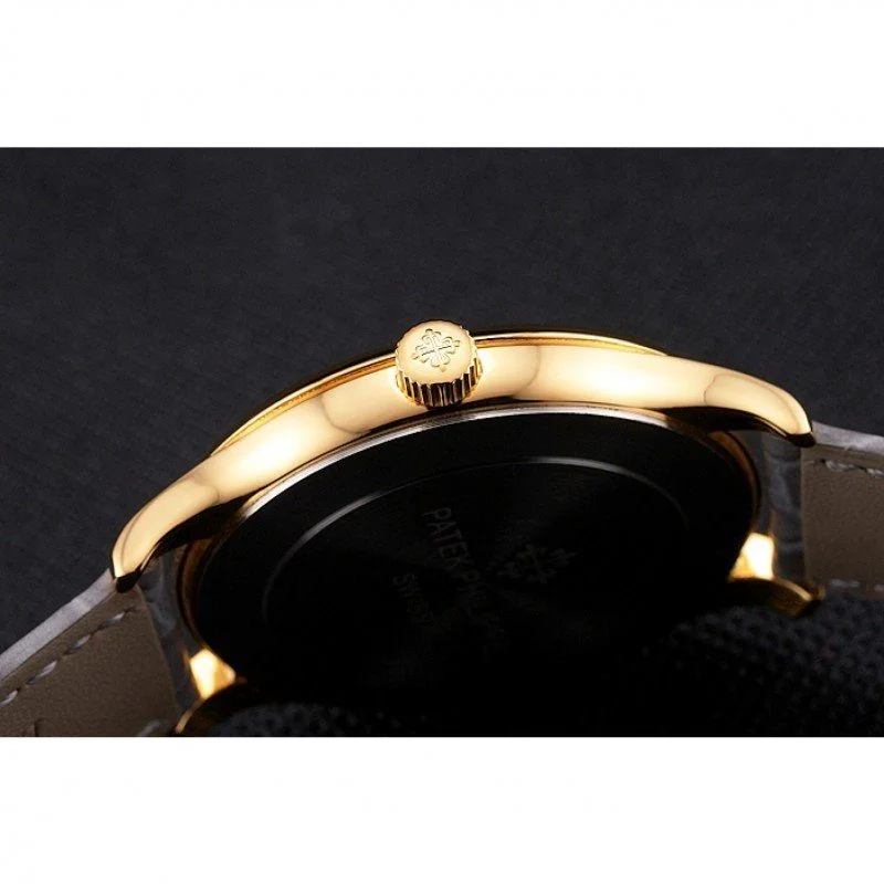 Calatrava Dial White 39 mm, Yellow Gold Plated