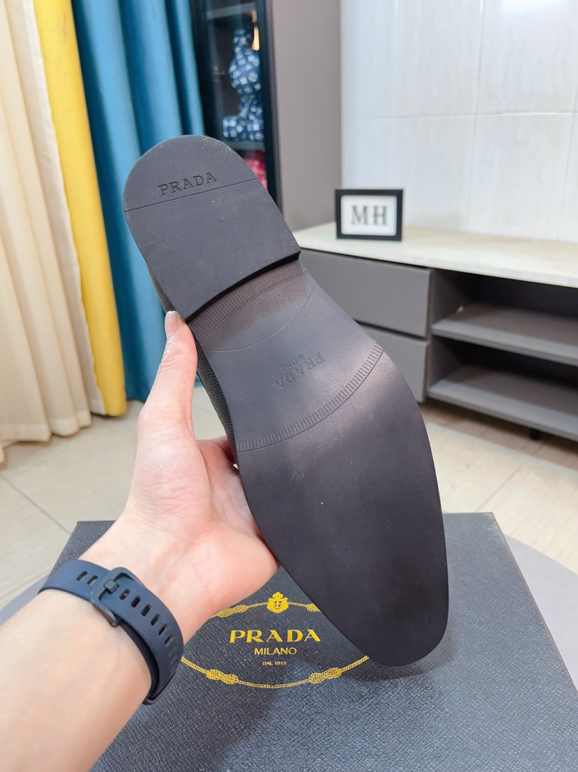 Prada men's leather shoes-43