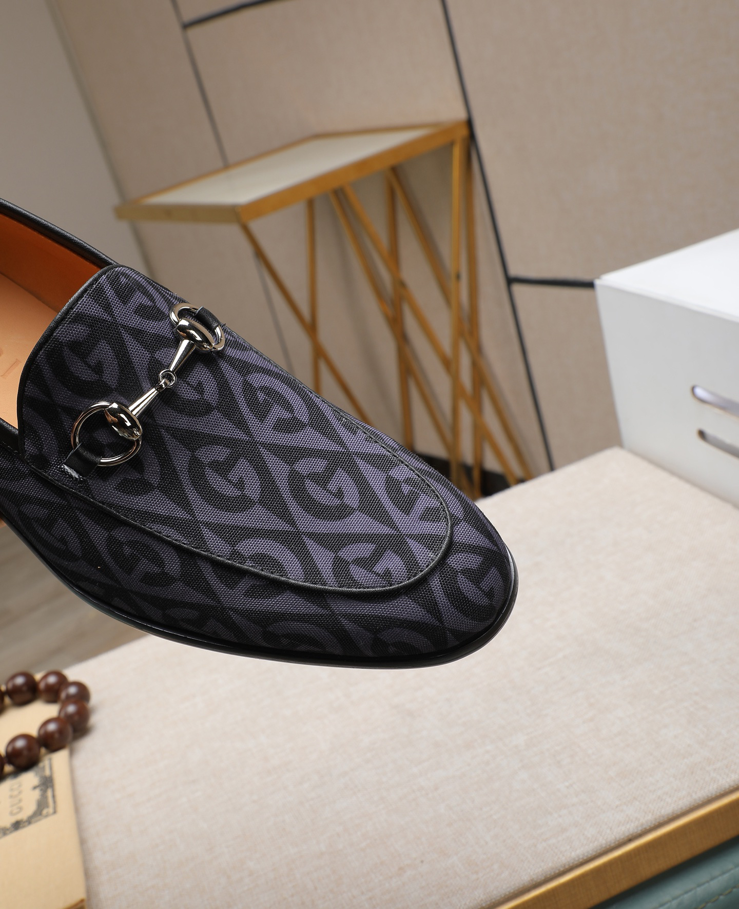 Gucci men's leather shoes-130