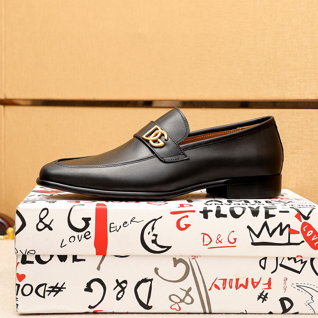 D&G men's leather shoes-53