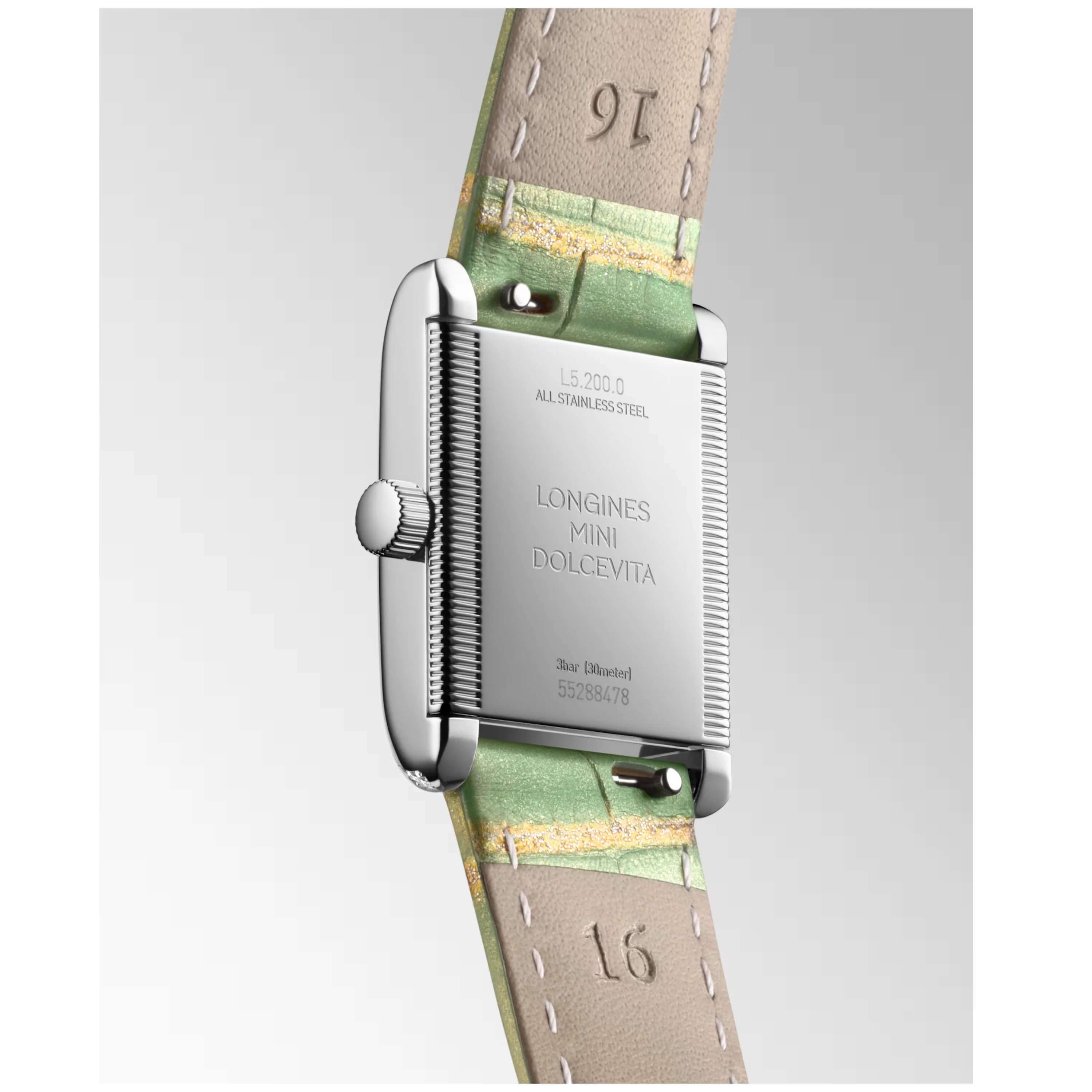 Mini DolceVita Quartz Green Diamond Watch 21.5x29MM L5.200.0.05.2