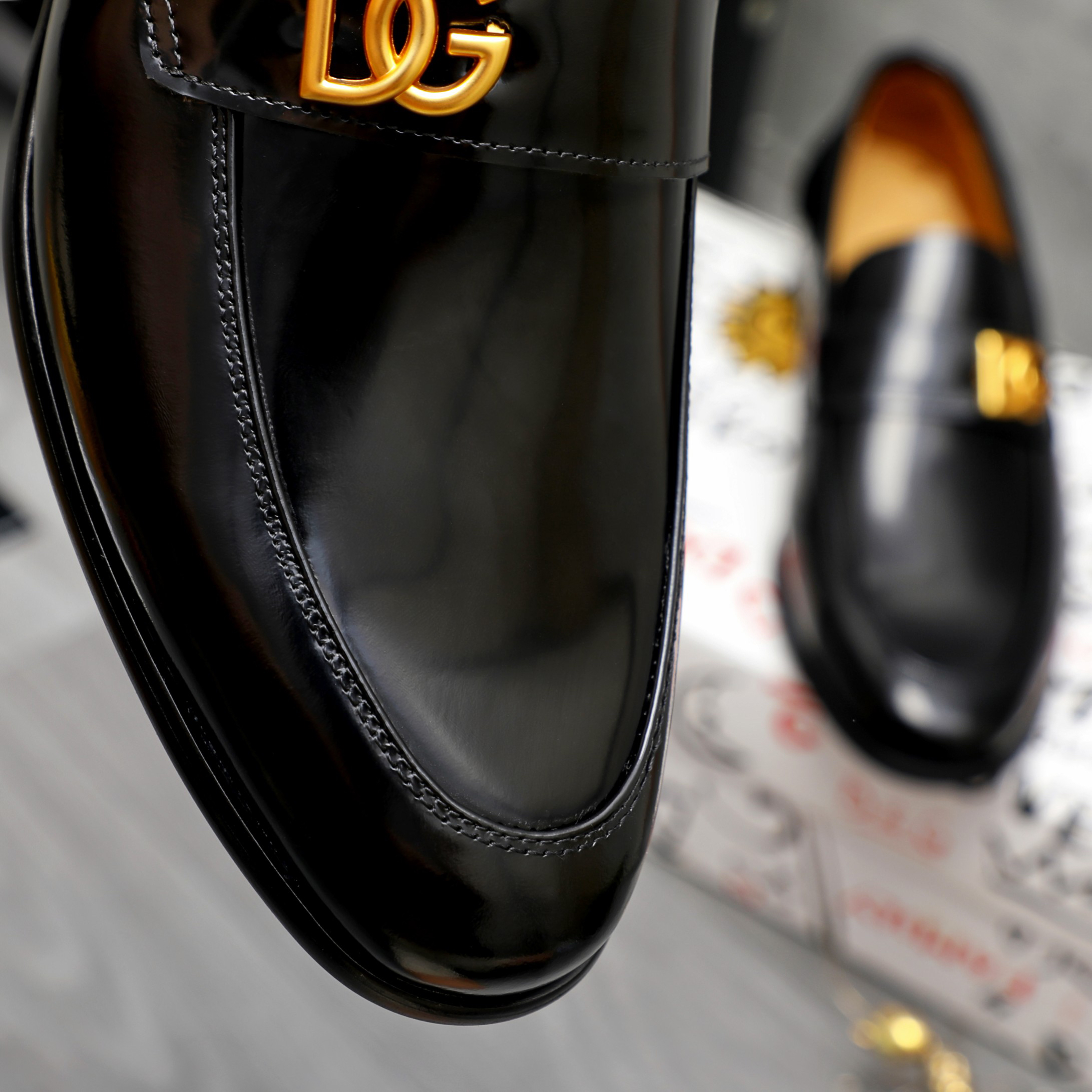 D&G men's leather shoes-60