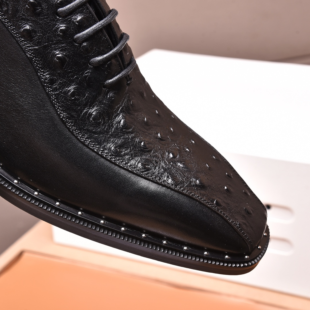Prada men's leather shoes-71