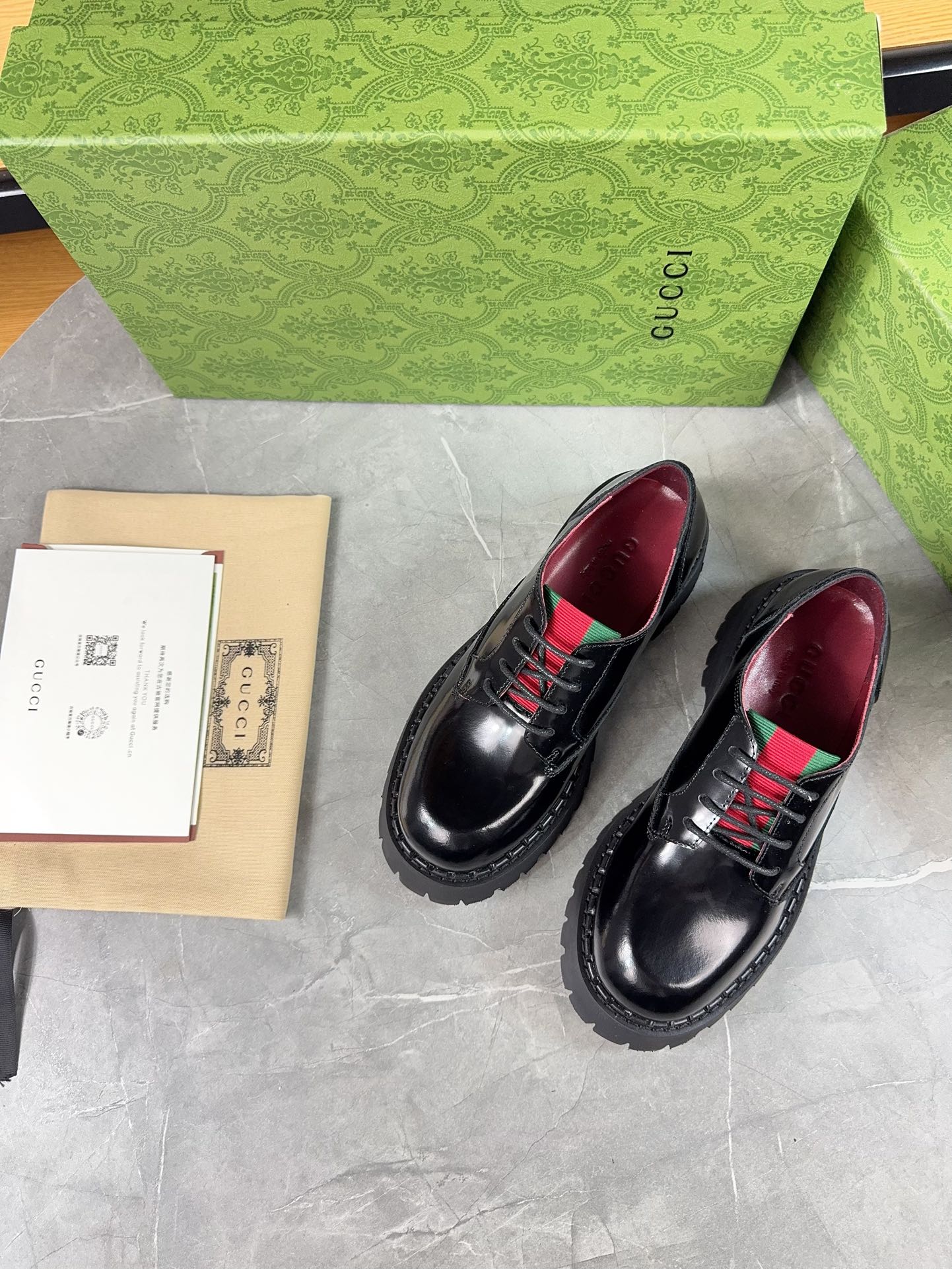 Gucci women's leather shoes-95
