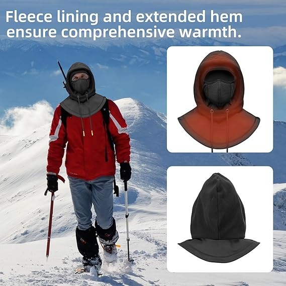 3 in 1 Winter Thermal Balaclava Hood Face Mask
