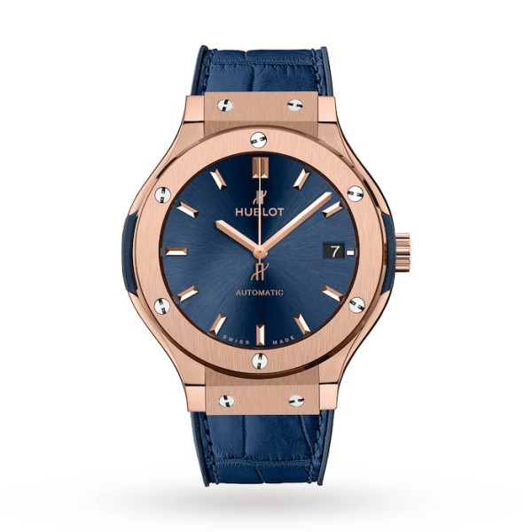 Classic Fusion Men Automatic Blue Alligator Watch 565.OX.7180.LR