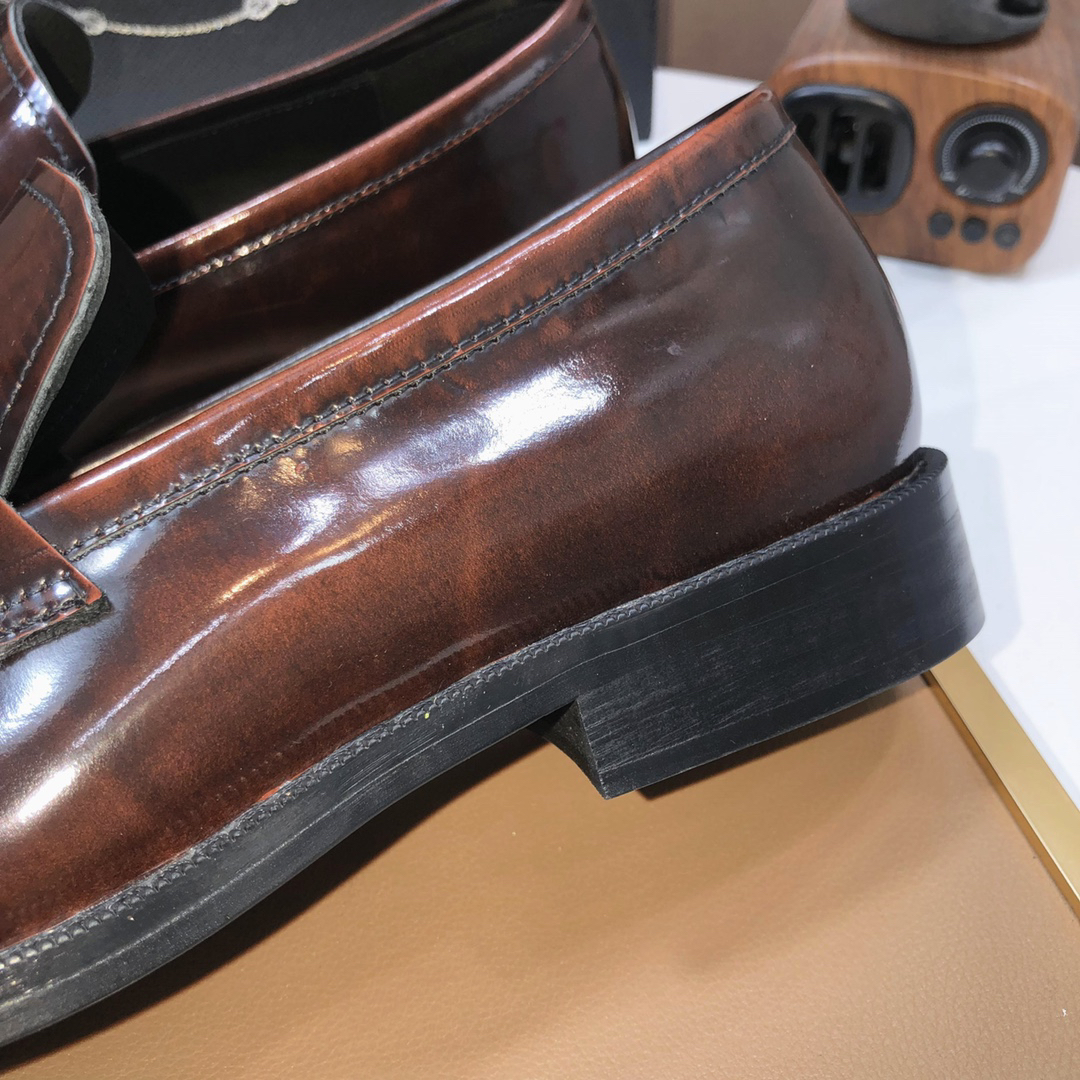 Prada men's leather shoes-44