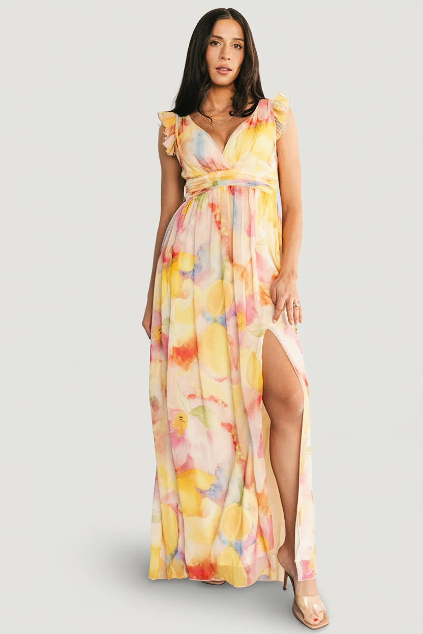 Esperanza Maxi Dress | Yellow Multi
