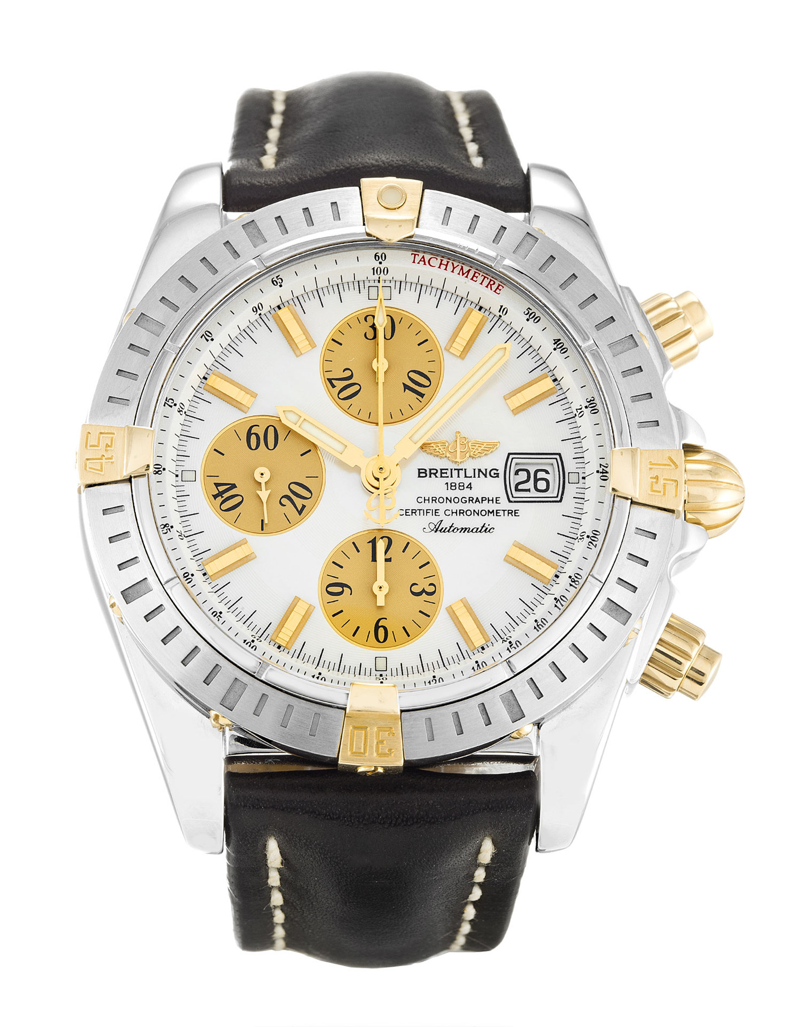 Chronomat Evolution White Dial Stick Markers B13356