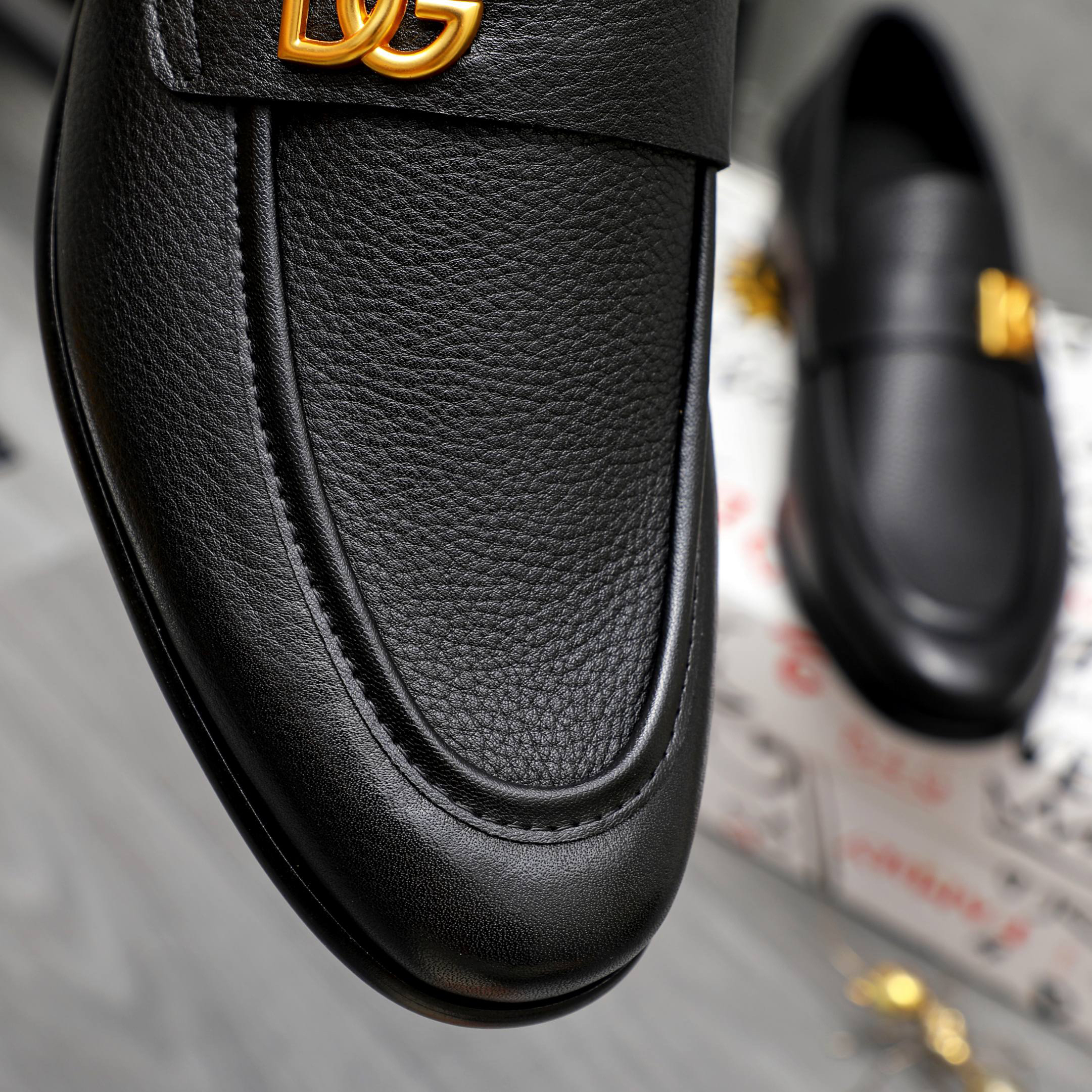 D&G men's leather shoes-61