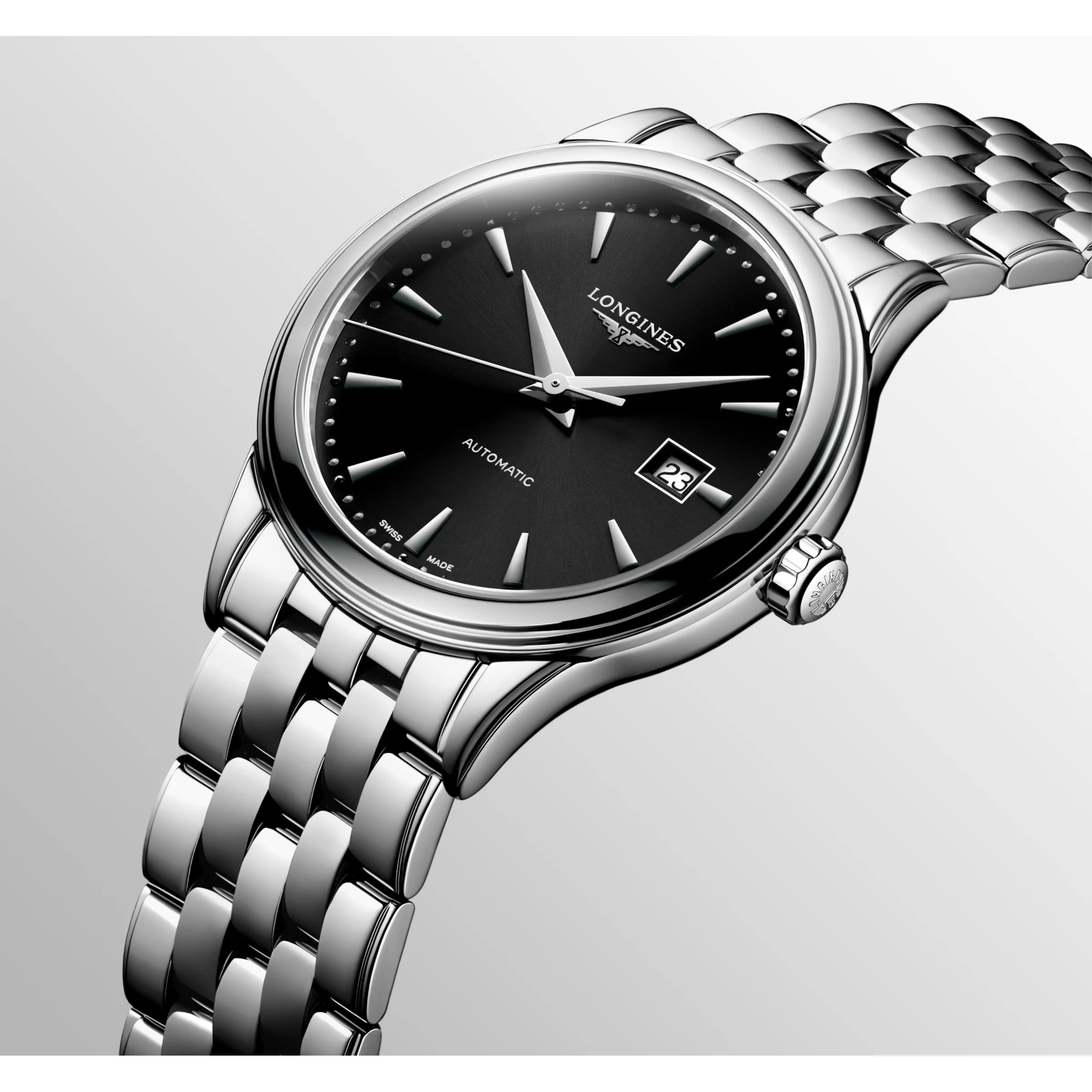 Flagship 30mm Automatic Black Dial Stainless Steel Watch L43744596