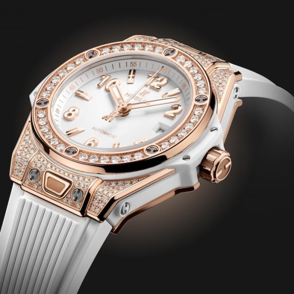 Big Bang Women Automatic White Rubber Watch 485.OE.2080.RW.1604