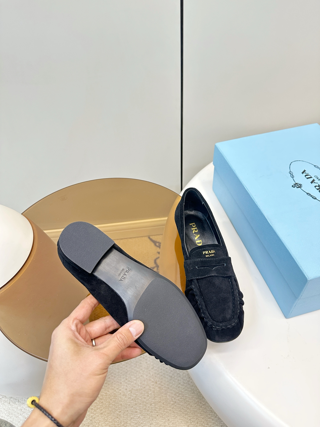 Prada women's leather shoes-44