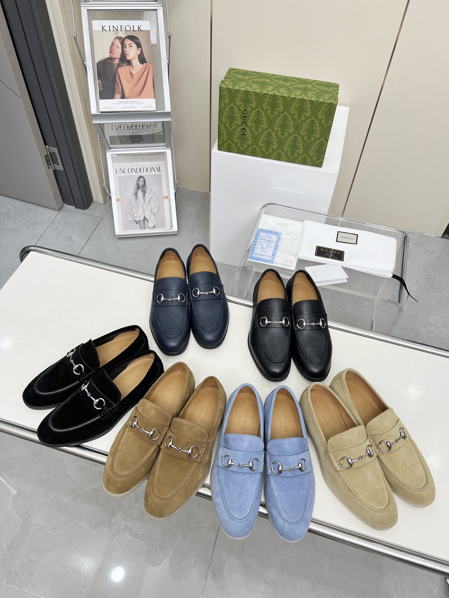 Gucci women's leather shoes-56
