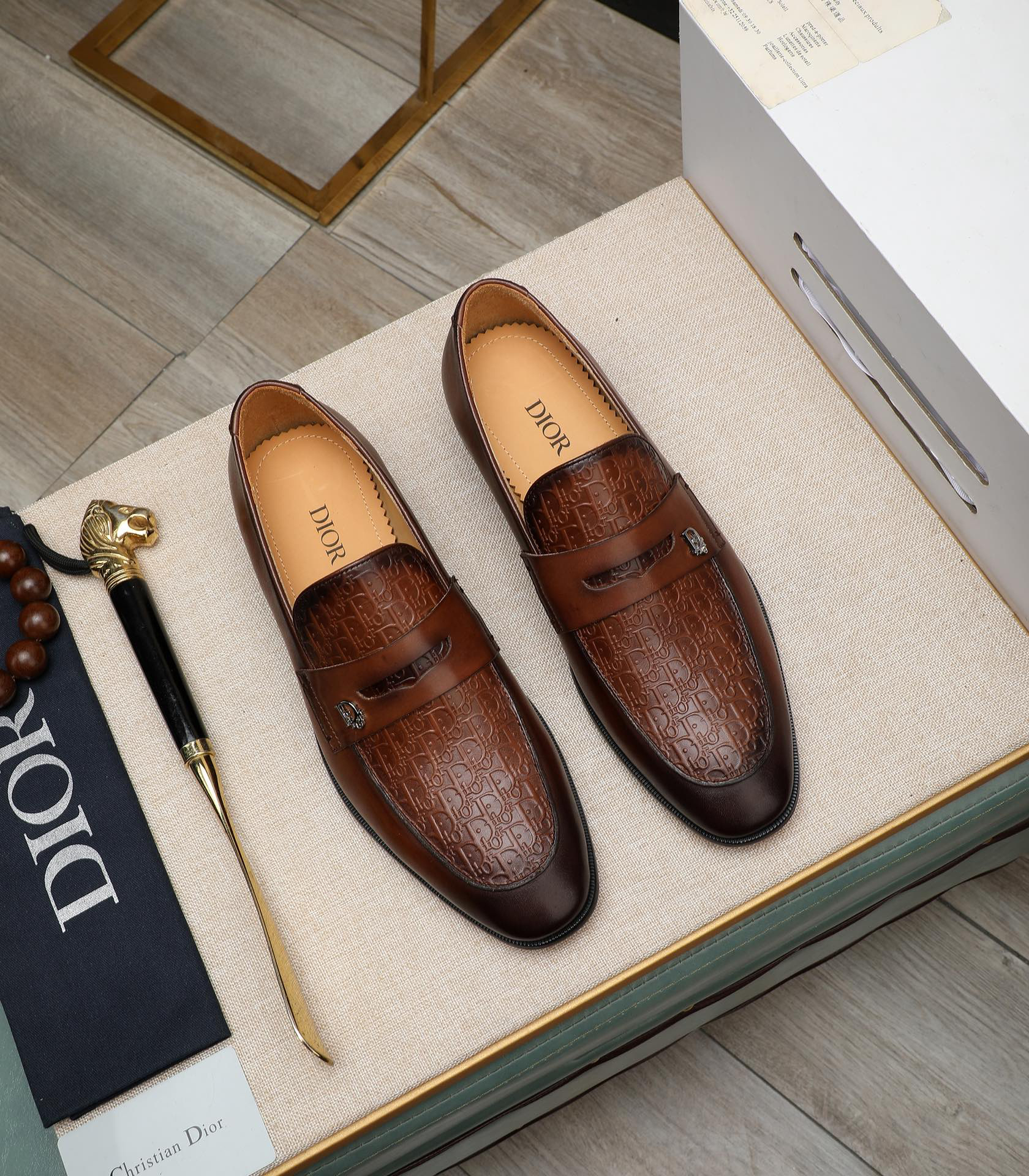 Dior men's leather shoes-47
