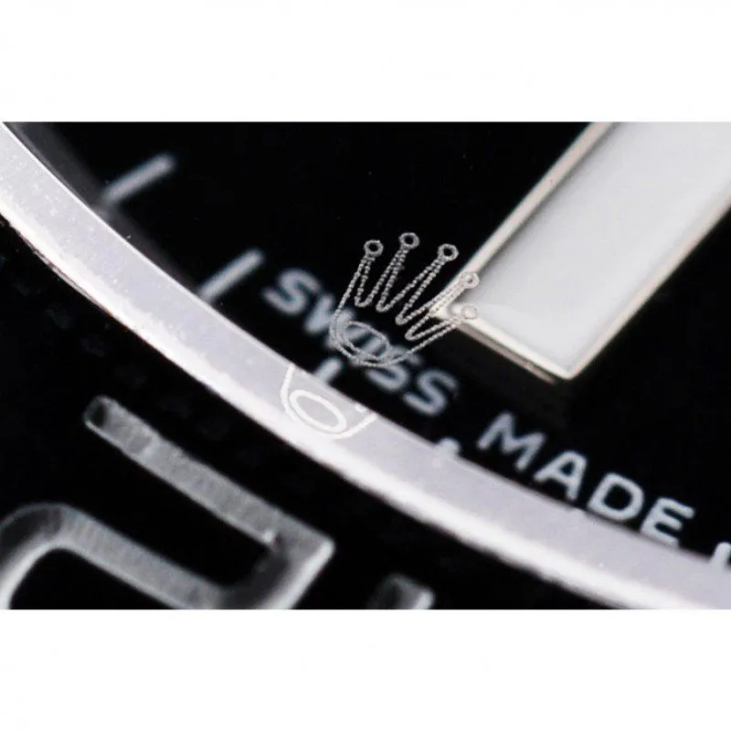 Swiss GMT Master II Pro-Hunter Black Steel Strap Black Dial